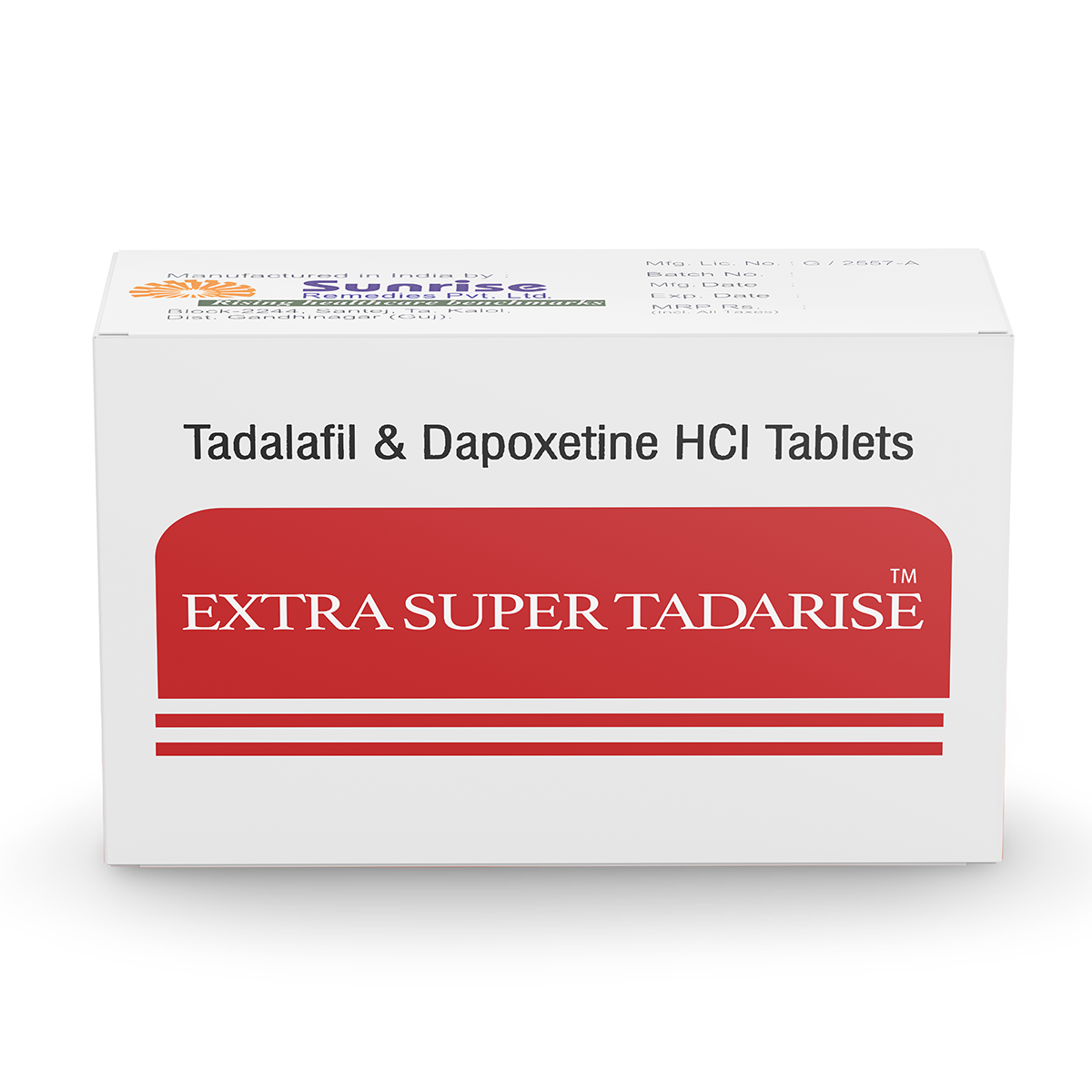 Extra Super Tadarise Tablet (Tadalafil + Dapoxetine)