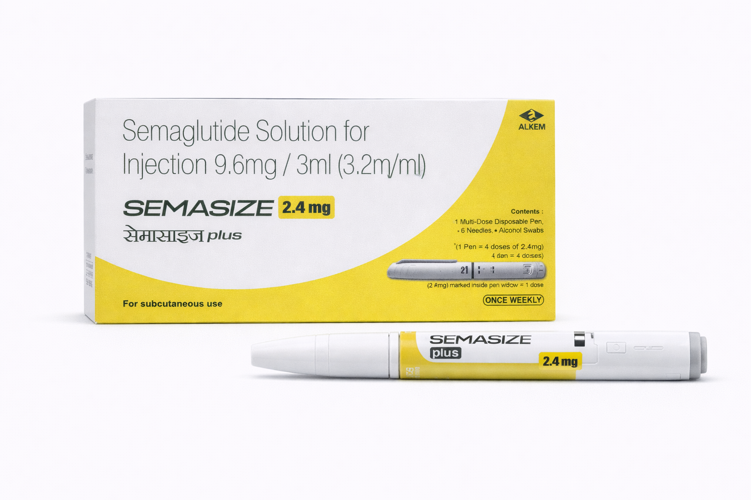 Wegovy Generic - Semasize Plus 2.4 Mg Pen (Semaglutide 2.4mg)